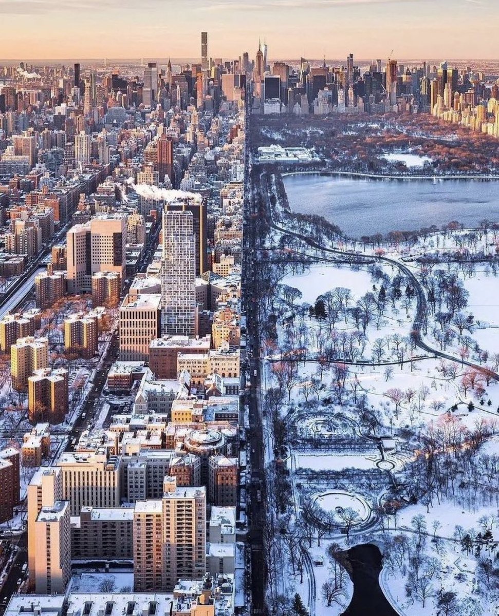 viewsoff's tweet photo. Winter in Central Park. https://t.co/mnqKK98wzP