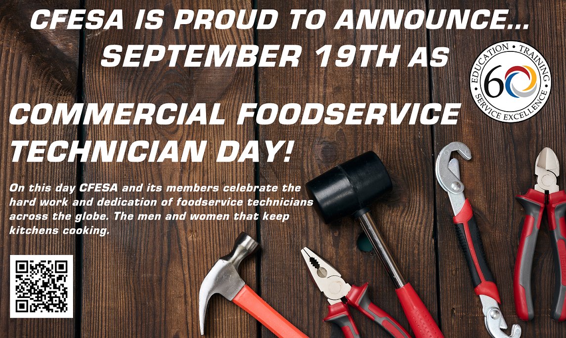 Victory_Ref_USA's tweet image. 🛠️ CFESA has designated September 19th as Commerical Foodservice Technician Day! 

Behind every great meal is a skilled foodservice technician making it happen.

#beverageair #CFESA #aligroupfs