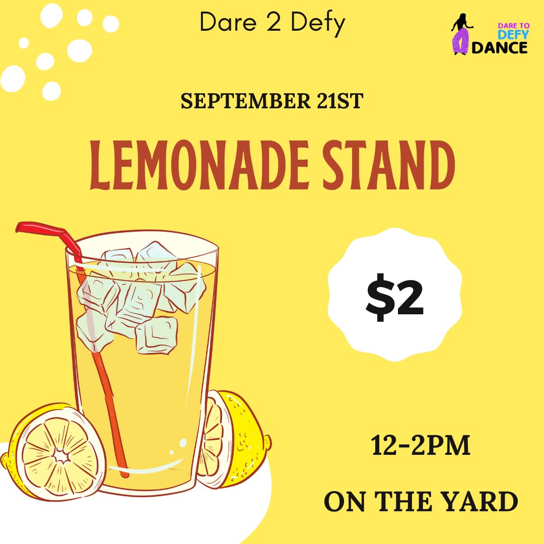 When life gives you lemons, we make lemonade!🍋 Stop by and get some lemonade from D2D on your way to class this Thursday from 12-2pm!💛