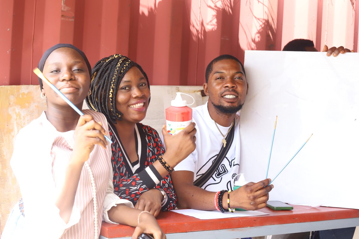 ActionAidNG's tweet photo. #GlobalClimateActionWeek - Green sip and paint (arts painting 🖌🎨, reflecting the effects of climate change on people's lives and livelihoods).

#globalweekofclimateactions
#Globalplatforms
#ClimateAction
#ClimateActionNow
#FundOurFuture https://t.co/DXQXFNIh1O
