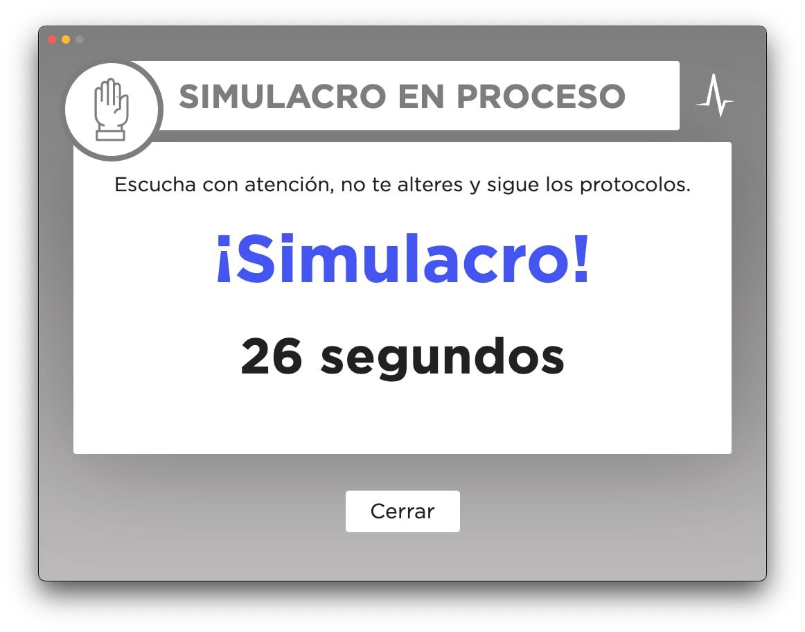 SkyAlertMx's tweet image. Así se recibió el #Simulacro con #SkyAlertHome, la alerta para computadoras (PC, Mac y Linux). 

#LaAlertaMásRápida