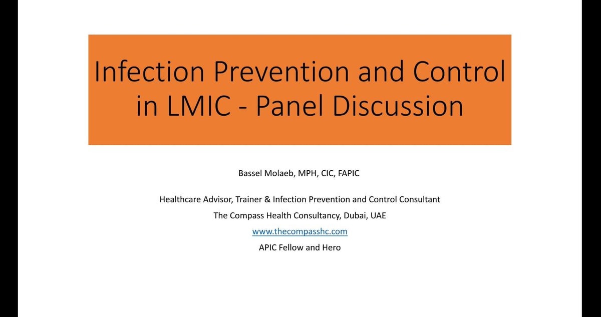 Happy to take part in this panel discussion discussing #infectionprevention   and control in low and middle-income countries (LMIC), hosted by Médecins Sans Frontières <a href="/MSF/">MSF International</a>.
