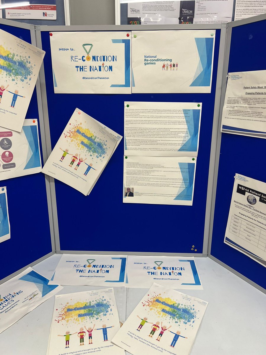julietaylorst's tweet photo. Day 2 of our Patient Safety Week @BuryCO_NHS @NCAlliance_NHS Today's theme of the day is Reconditioning. Thank you to Ashlea for your stall at Broad Oak this lunchtime @JoFawcus @davidwthorpe1 @DrVickiHowarth https://t.co/cSZnK28eUI