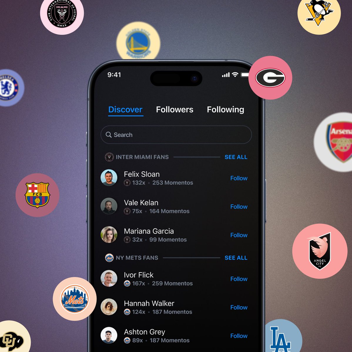 John Brennan (@brennanjp) on Twitter photo Introducing Discover 2.0 on <a href="/ACMomento/">AC Momento</a> 🎉
Starting today, every team you have under the 'My Teams' section at the top of your Profile will have a dedicated section in Discover so you can find and follow fans of the same teams.
Take a look and let me know what you think! Introducing Discover 2.0 on <a href="/ACMomento/">AC Momento</a> 🎉
Starting today, every team you have under the 'My Teams' section at the top of your Profile will have a dedicated section in Discover so you can find and follow fans of the same teams.
Take a look and let me know what you think!