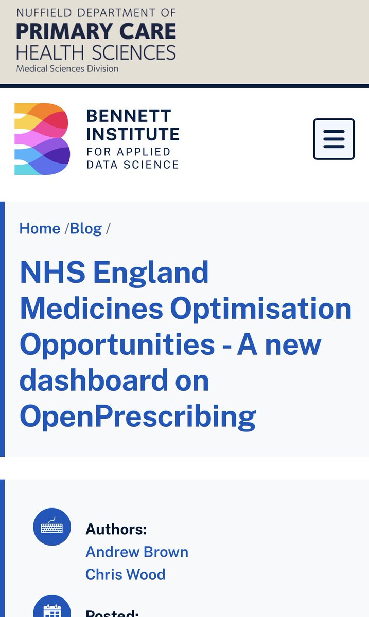 The @NHSEngland Medicines Optimisation Opportunities: A new dashboard on @OpenPrescribing bennett.ox.ac.uk/blog/2023/09/n… via @BennettOxford