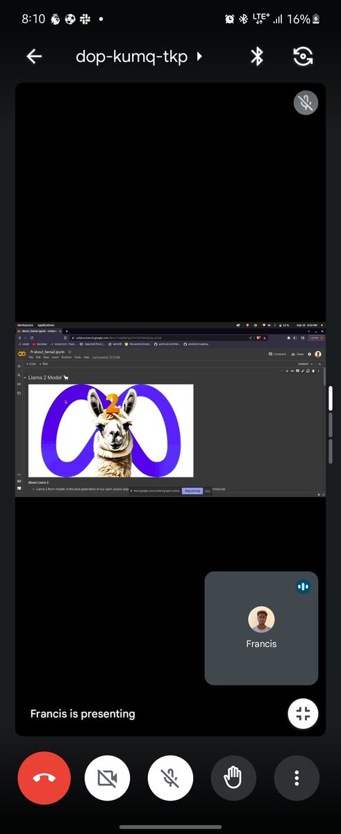 Our second speaker giving his presentation on how to leverage the Open source LLM Llama2 by @MetaAI in your development process
#CSoKTechTalkTuesday