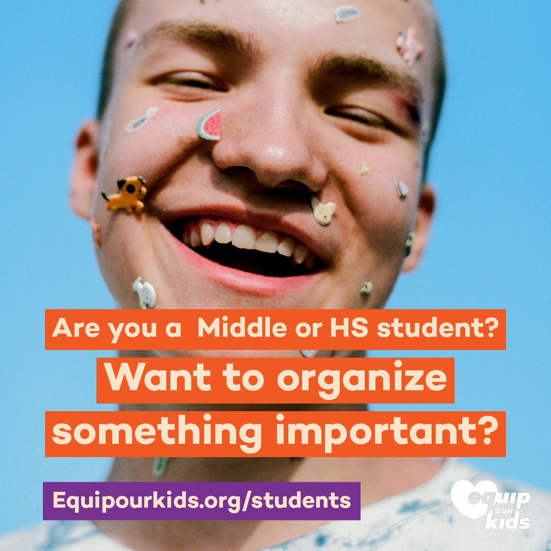 Want to help organize something important? Join our Youth Advisory Board!

We need your guidance. It’s a great leadership experience for students ages 12 to 21!

To learn more, visit our page: equipourkids.org/students/

#EQuipOurKids #studentleadership #socialemotionallearning