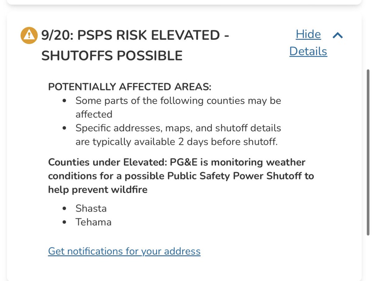 RobMayeda's tweet image. Localized power shut offs possible again per PG&amp;amp;E for Wednesday and Thursday as gusty, dry northerly wind ramps up #CAwx 9/19/2023 @nbcbayarea