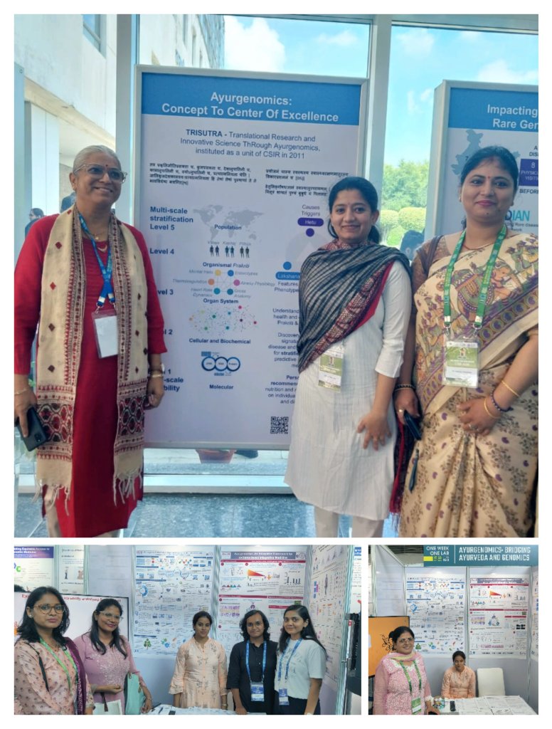 <a href="/iitd/">IIT Delhi</a> <a href="/AIIA_NDelhi/">All India Institute of Ayurveda, New Delhi</a> <a href="/BRPrasher/">Dr. Bhavana Prasher</a> <a href="/IGIBSocial/">CSIR-IGIB</a> <a href="/AditiJanmejay/">Aditi Choudhary</a> <a href="/Ritu__Chauhan/">Ritu chauhan</a> <a href="/CSIR_IND/">CSIR, India</a> We also interacted with our other collaborators <a href="/drpandeyak/">Dr A K Pandey</a>, ESIC MC&amp;H, Faridabad &amp; <a href="/ssethaiims/">Dr Sandeep Seth</a>, <a href="/CNC_AIIMSDELHI/">AIIMS Cardio Centre</a> on potential methods of cardiovascular and obesity risk prediction. Also met Faculty &amp; peers from <a href="/AIIA_NDelhi/">All India Institute of Ayurveda, New Delhi</a>, <a href="/ATibbia/">A&U Tibbia Coll. & Hospital, Govt. of NCT of Delhi</a>  <a href="/aiims_newdelhi/">AIIMS, New Delhi 🇮🇳</a> 
#OWOLIGIB
<a href="/IGIBSocial/">CSIR-IGIB</a> 
(3/4)