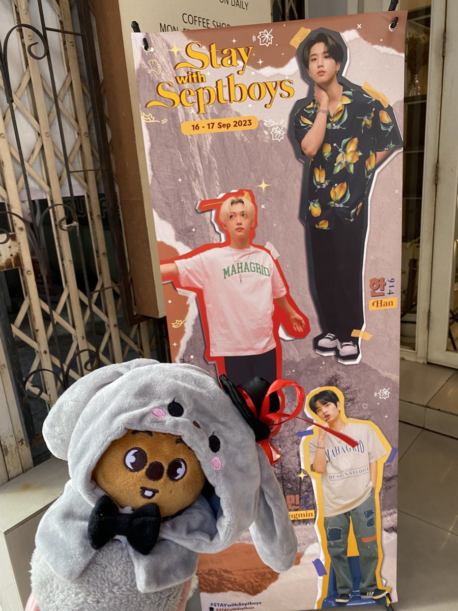 daneeehannie's tweet photo. #STAYwithSeptboys 
ก้าเป็นสัตว์สังคม ได้เข้าฝูงใหญ่บึ้มเลยคั้บบบ ได้ของแจกมานิดหน่อย ขอบคุณมากคั้บบบบ https://t.co/f5KbNYo7l2