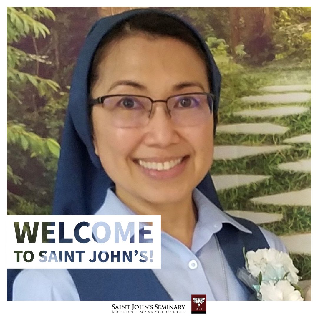 SJSBoston's tweet photo. #WelcometoSJS!
Saint John’s is pleased to welcome 9 new students to The Theological Institute of Saint John’s Seminary, help us welcome Sr. M. Rio Bella J. Cruz!
#SJSBoston https://t.co/5dUm2gARAi