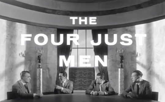 SaveRedlandLibr's tweet photo. 7:05pm TODAY on @TalkingPicsTV

From 1959, Ep 10 of #Detective series📺 #TheFourJustMen “The Deadly Capsule” directed by #ComptonBennett &amp; written by #JanRead from a story by #OliverSkene &amp; #SamuelBWest

Inspired by #EdgarWallace’s novel📖

🌟#DanDailey #HonorBlackman #LilyKann https://t.co/abxLLKZCQH