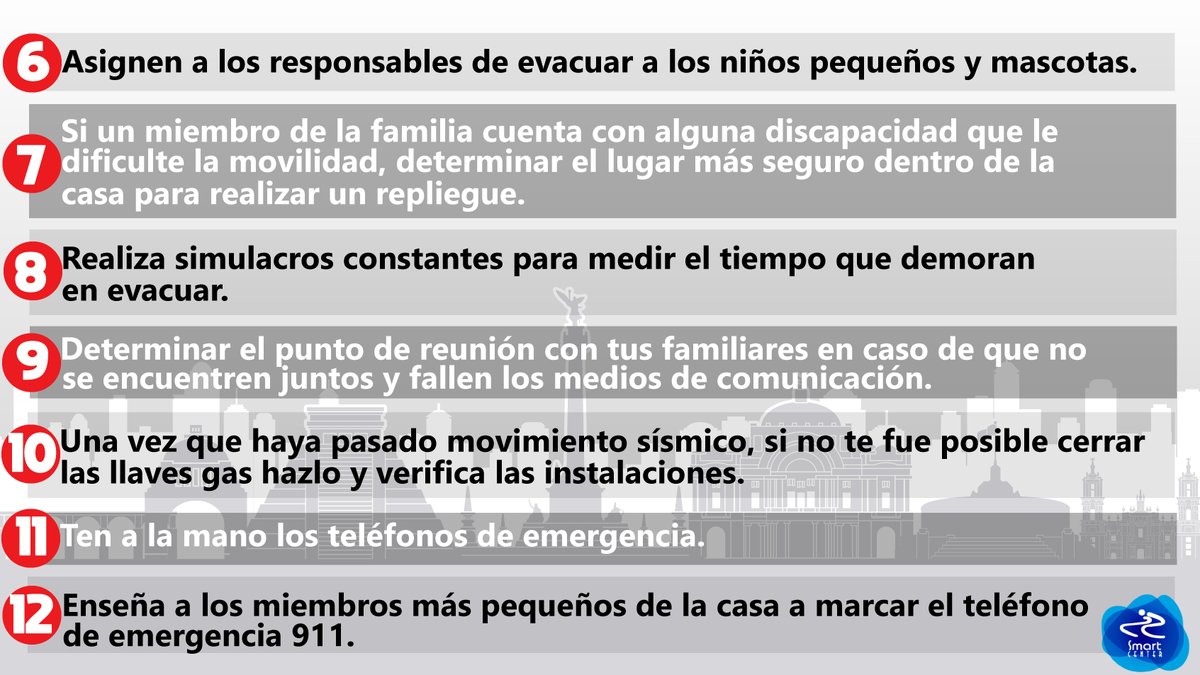 SmartCenterMex's tweet photo. Ante  un sismo, es bueno tener algunos puntos en cuenta 🤔. Te compartimos  nuestros puntos para generar un plan familiar para esos casos 😊.

#Todossomossnartcenter #somossmartcenter #19deSeptiembre #similacro https://t.co/ih6HHgnFqq