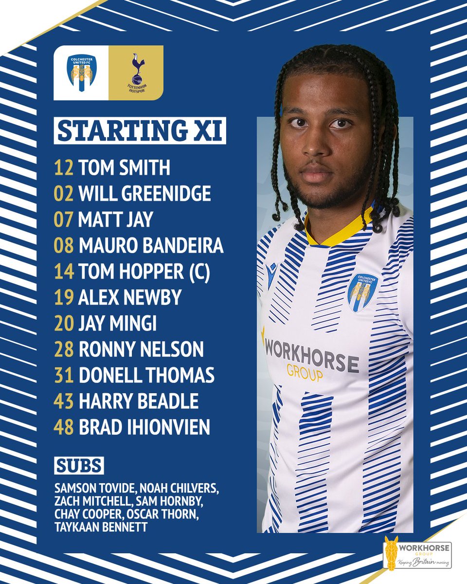 📋 Here's how we start against Spurs tonight! #ColU | #WeAreUnited