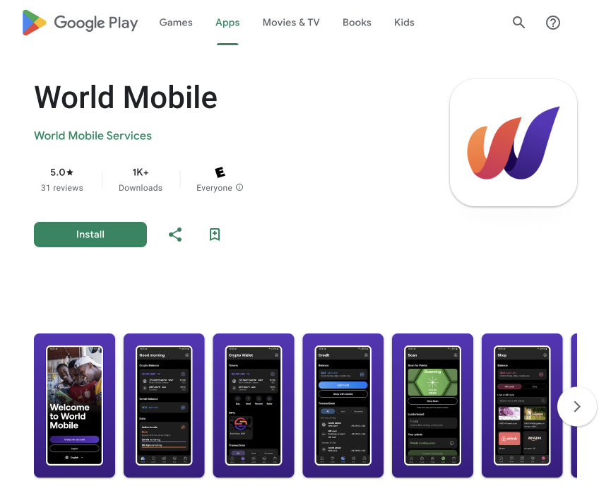 WorldMobileTeam's tweet photo. ⭐️⭐️⭐️⭐️⭐️

⚡️ The #WorldMobile app has taken the @GooglePlay Store by storm!

📲 What are your initial impressions of the app?

#Telecoms #DeWi #MobileApp https://t.co/CZGLYIjZow