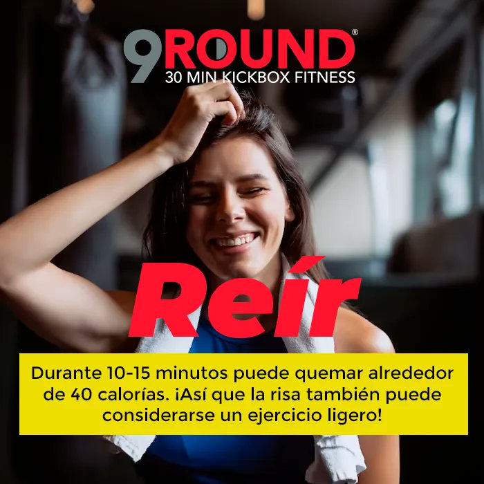 9RoundTec's tweet photo. 😄🔥 "La risa es una deliciosa forma de ejercicio. Reír durante 10-15 minutos puede quemar cerca de 40 calorías, lo que equivale a un suave entrenamiento.😂💃 
#9Round #9RoundTecnologico #EjercicioRisueño #QuemaCaloríasSonriendo #SaludYAlegría https://t.co/tlItdPQU1y