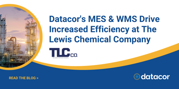 Datacor's tweet photo. In our latest blog, we sit down with Zack Raiford of The Lewis Chemical Company (TLC) for a conversation about how Datacor MES and WMS have impacted their business operations. Check it out ⬇️
https://t.co/3cuTRdPxbV https://t.co/u2psdxEzU8