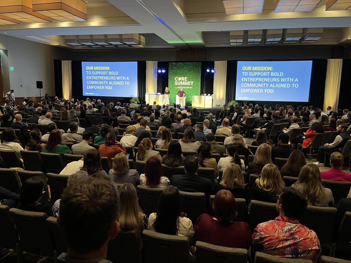 changds's tweet photo. Buzzing with 900 in the #startup community #coresummit23 @UnderscoreVC with @lilylyman and @ccgardner kicking things off https://t.co/JuqpvIU11F