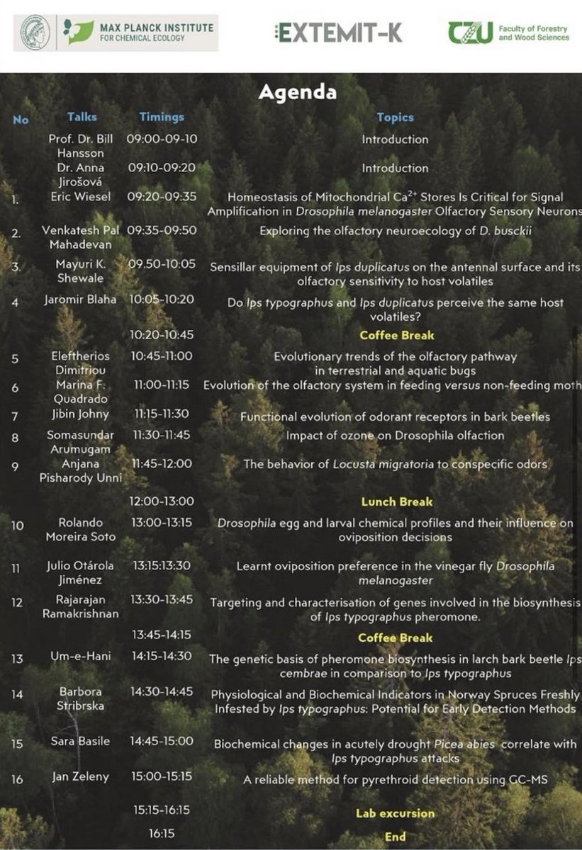 EcologyInsects's tweet photo. A Little Look Back at the Student Symposium in Chemical Ecology ended with a Laboratory tour. The symposium was in the Faculty of Forestry and Wood Science, Czech University of Life Science, Prague, Czech Republic, and was conducted at the beginning of September. https://t.co/hAsVfaH4M3