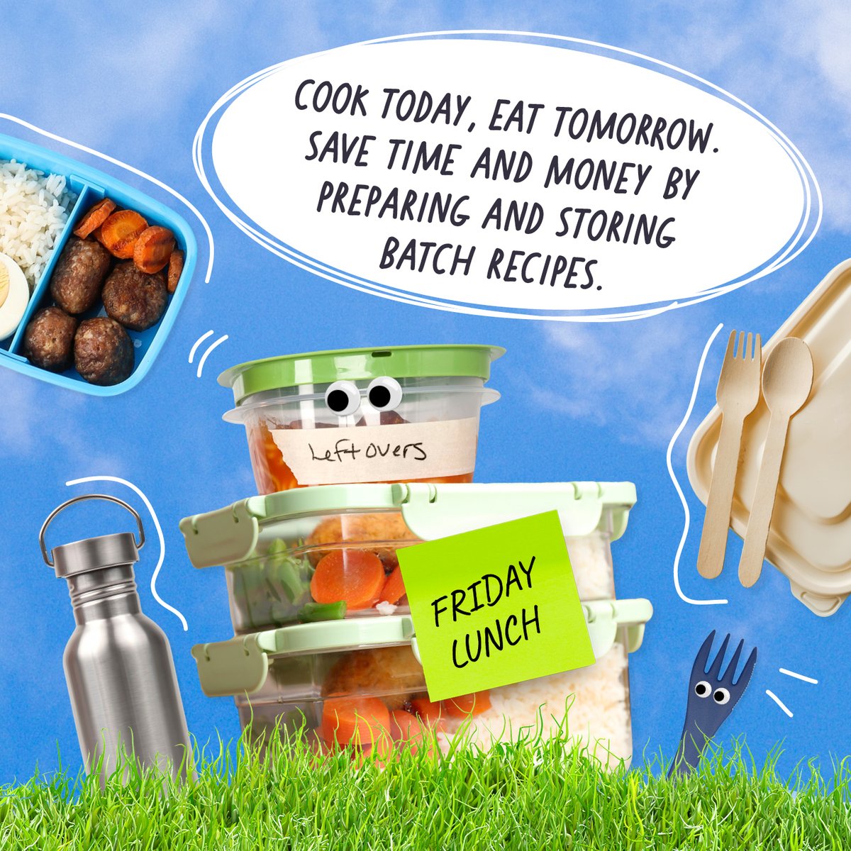 FoodSavvySfk's tweet photo. Double up on meals by cooking batch recipes – they’re a great way to save time further down the line and can help you save ££s.

Don’t worry if you don’t have all the right ingredients - unlock a new recipe by using substitutes!  

Get #BackToSavvy here https://t.co/UcxtVUiUtX https://t.co/SpqsWGGPmI
