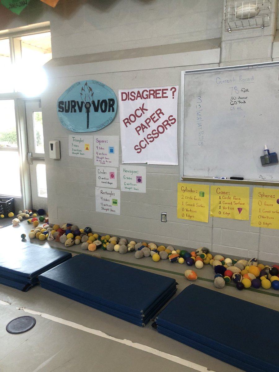 Enjoying good music and learning to rainbow toss with Mr. B <a href="/TBrodnick/">TA Brodnick</a> in PE, while reinforcing math vocabulary and practicing our counting skills. He’s one of the best and <a href="/HEShurricanes/">Heritage Elementary</a> is lucky to have him.