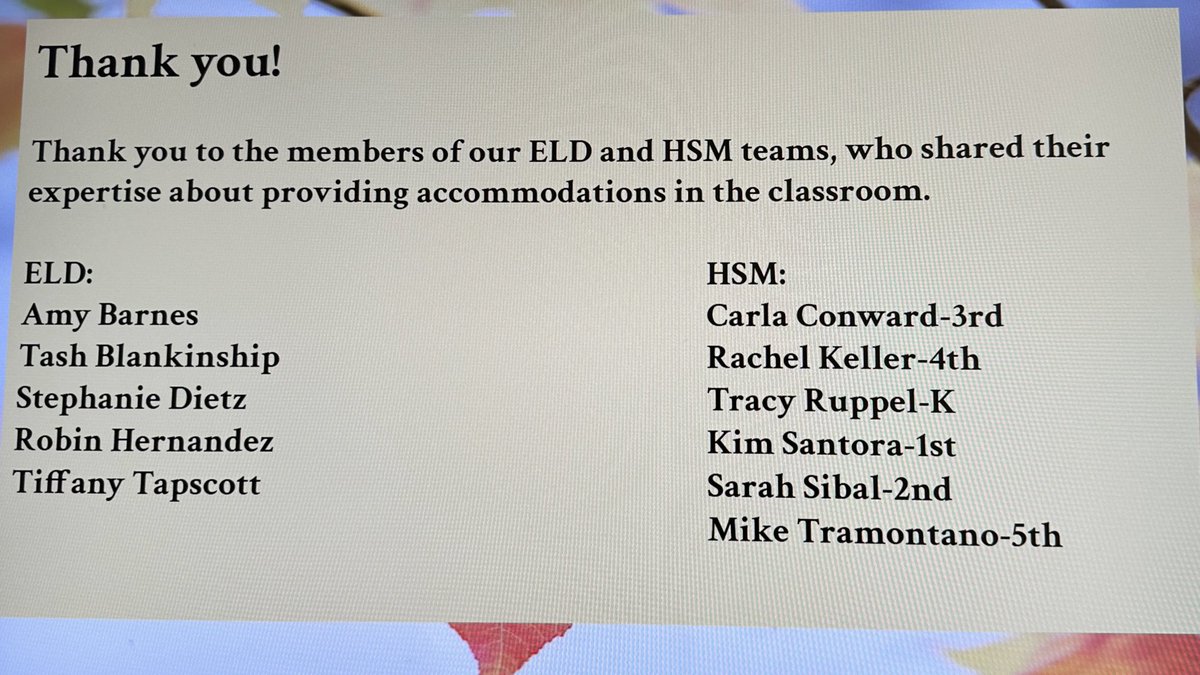 DavidKim_WLES's tweet photo. 8am staff meeting/professional development is a thing in ES. Having an awesome presentation on accommodations and tips on implementation in the classroom makes it worth it (2 red bulls make it doable 😅😂) #TheLanding #WLES #RealPD #EveryDayNotJustDuringTesting https://t.co/afrMMRObp1