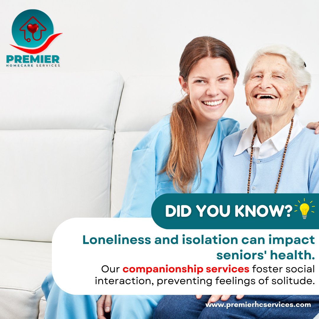 👵🤝 Did You Know? Loneliness doesn't stand a chance against our COMPANIONSHIP SERVICES! We're on a mission to banish isolation and bring smiles back to seniors' faces. Join us in spreading warmth, laughter, and companionship. ❤️ #SeniorWellness #CompanionshipMatters