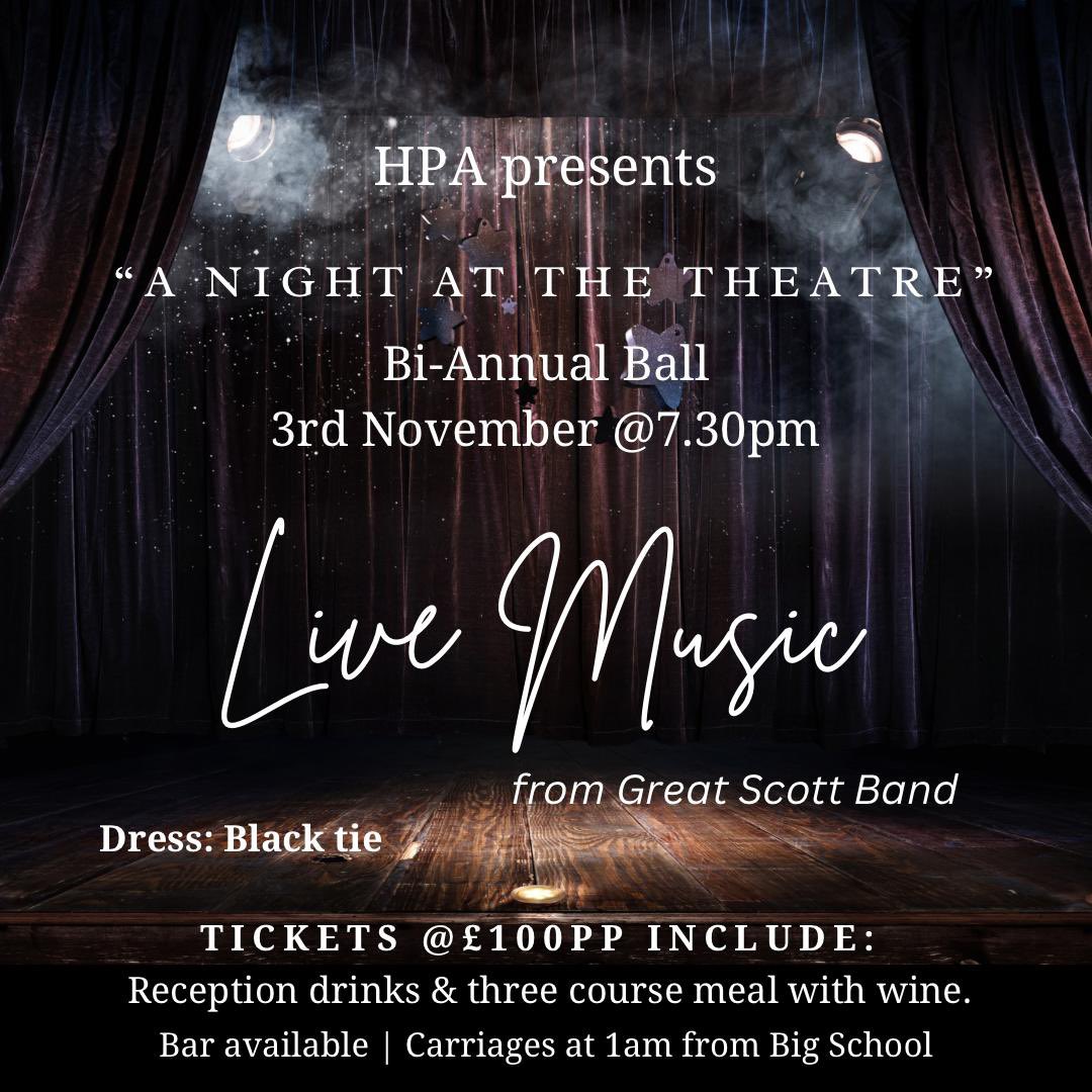 ⚠️ADVANCE WARNING⚠️ Tickets go on sale this FRIDAY 22 September - only 160 tickets available! Book individually or a table of 10. More  details this Friday but be ready 🎭💃🏽🕺