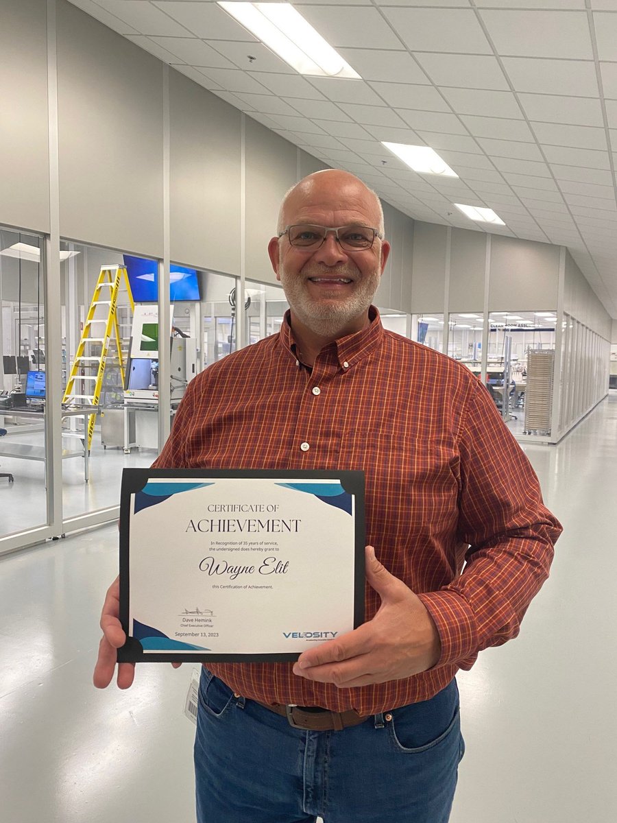 The celebration at Velosity is still in full swing as we mark an incredible 35-year milestone! Wayne Elit - Program Manager #MilestoneMoments #WorkAnniversary