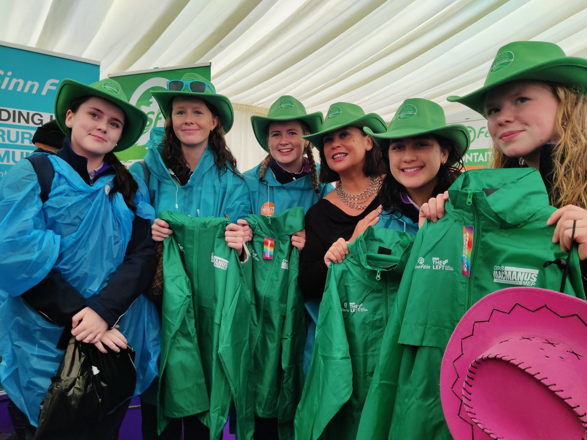 sinnfeinireland's tweet photo. Out and about at the National Ploughing. Great to talk to family farmers and people from rural communities on the issues that matter to them.

#NationalPloughingChampionships #FamilyFarmers #NPC23 https://t.co/jJqEbXTAja
