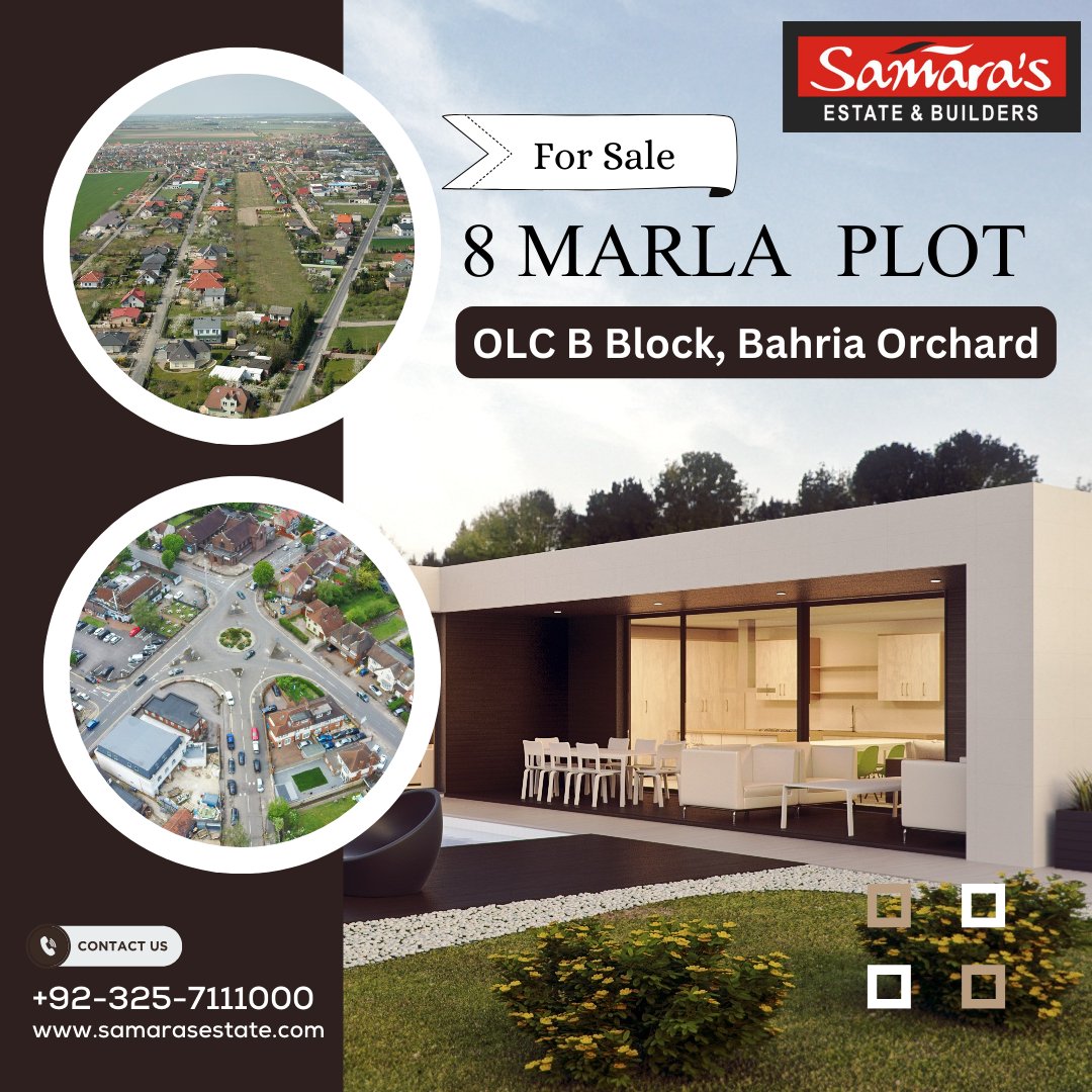 samarasestate's tweet photo. 🏡 Ready to elevate your lifestyle? Dive into the serenity and luxury of Bahria Orchard Lahore with our exclusive 8 Marla plots at OLC B Block. Your dream home awaits! 🏘️#BahriaOrchardLahore #OLCBBlock #RealEstate #InvestmentOpportunity #SamarasEstate #8MarlaPlots #LahoreProperti https://t.co/Xt16jrwlKs