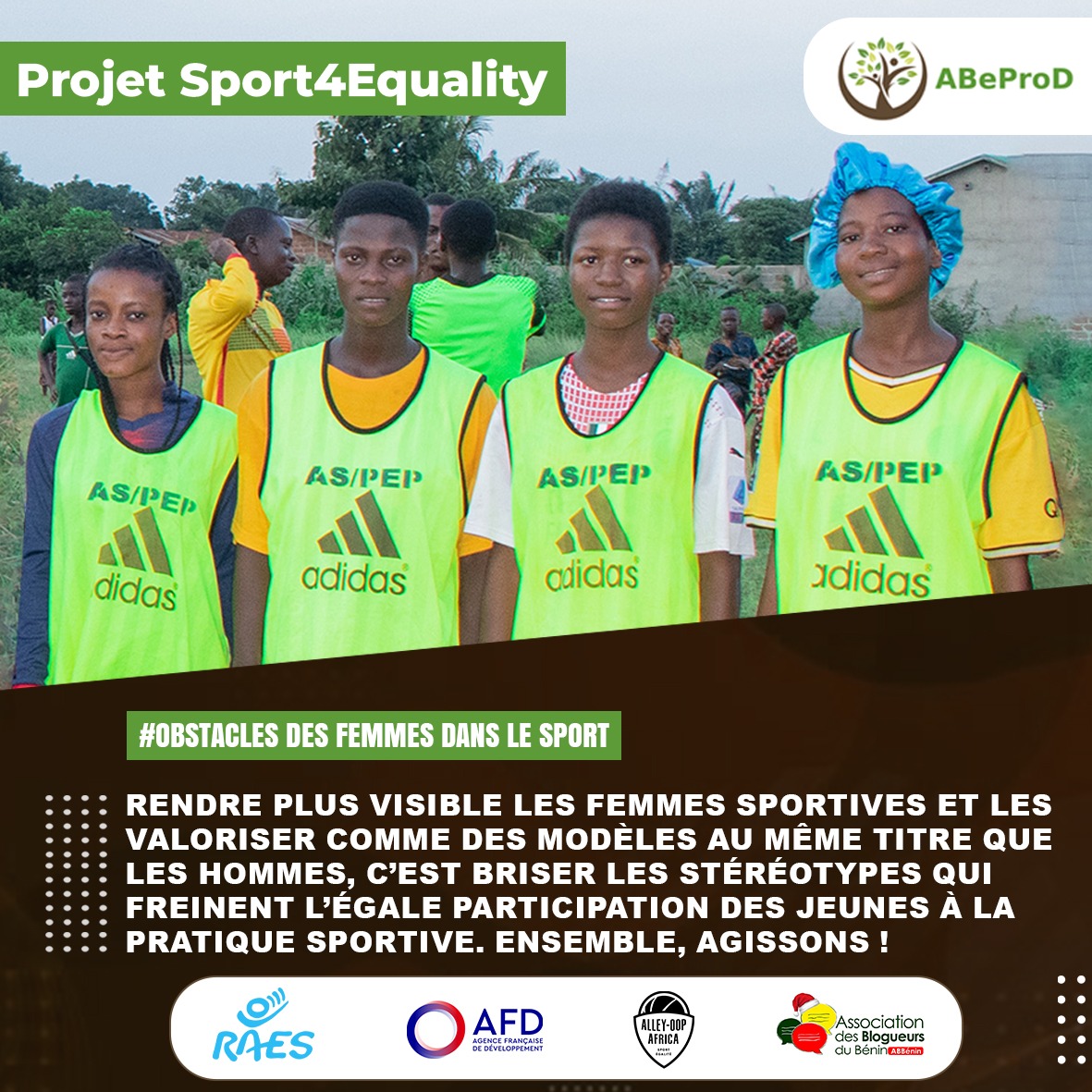 Donner plus de visibilité aux femmes dans le sport et les positionner comme des modèles, au même titre que les hommes, contribue à déconstruire les stéréotypes qui limitent la pleine participation des femmes au sport. Mobilisons nous collectivement.
#Sport4Equality
<a href="/gouvbenin/">Gouvernement du Bénin 🇧🇯</a>