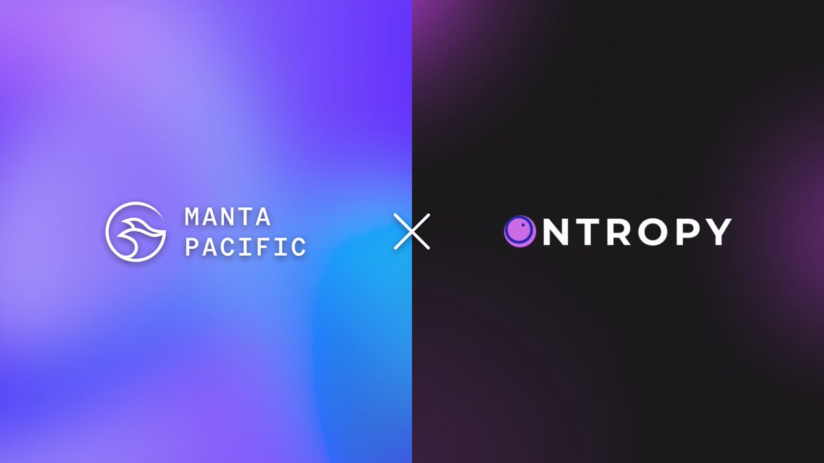 MantaNetwork's tweet photo. Manta Pacific X Ontropy: Partnership announcement 🎉

@ontropy is a consumer application that leverages Virtual Rollups across multiple channels, chains and apps to offer instant, seamless and gasless transactions to anyone with a wallet. 🔮

Stay tuned for more updates! https://t.co/6u91vuX1IS