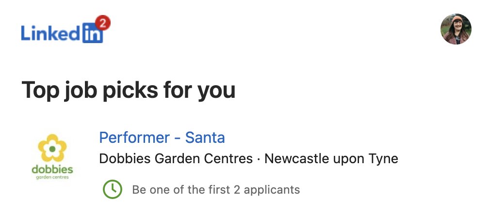 LinkedIn, stoppppp you know me too well 🤶🏻