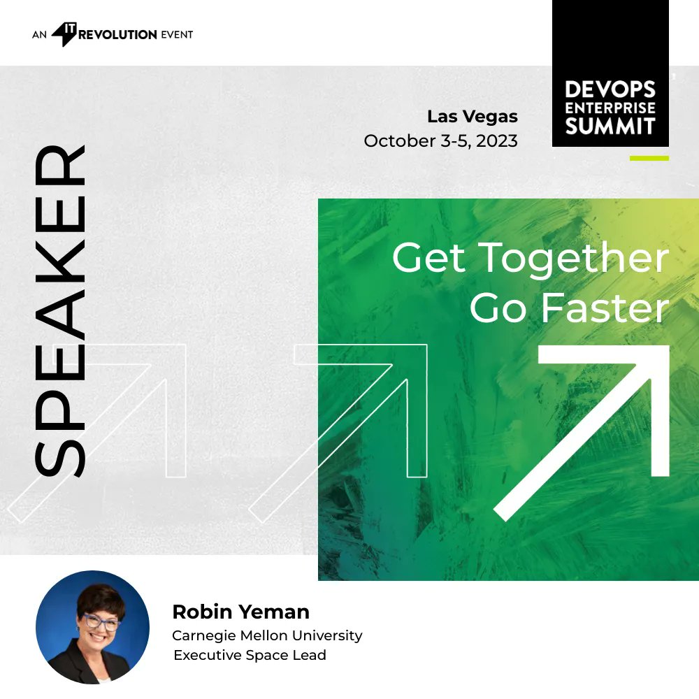 ITRevSummit's tweet photo. We’re counting down the days to DevOps Enterprise Summit in Las Vegas! Don’t miss Robin Yeman’s session – as the Executive Space Lead at @CarnegieMellon University, she’s sure to share insights that are out of this world: https://t.co/wmg2lSqY1M 🌌 😉 

#DOES23 @robinyeman https://t.co/k1ErN9Xa0C