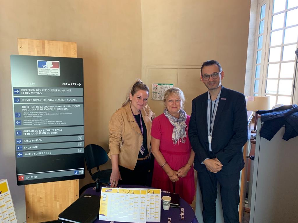 LEROUXMarieHel1's tweet image. #Action de prévention par #Interiale à la #prefecturedelasarthe