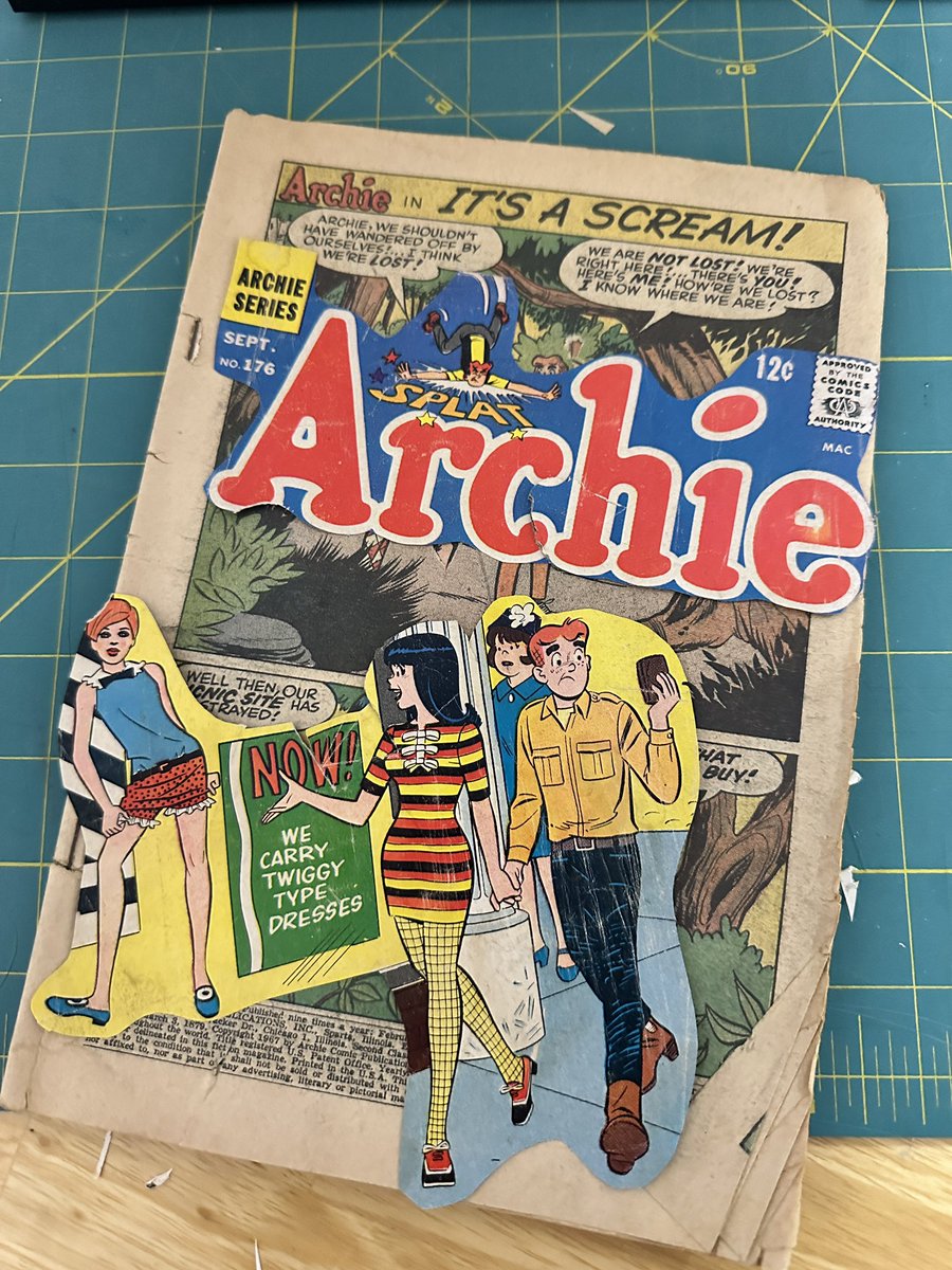 JOELCOMICSTABLE's tweet image. So I been framing some comics with spines of the cover what do you think🇨🇦📚 #FrameArt #Archie #comic #comicbook