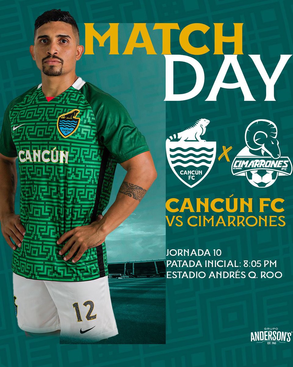 cancun_fc's tweet photo. HOY Cancunenses nos vemos en el Andrés 🔥⚽️

Cancún FC VS. #CimarronesFC  20.05 horas

¡Boletos desde $50 MXN! ¡2x1 Zona Oriente General!

*Horarios de Taquilla: desde las 10.00 am

¡Además Show de Medio Tiempo y Banda al terminar! 

.
.

Niños 3-12 años entrada libre🤩 https://t.co/JS31GlNiva