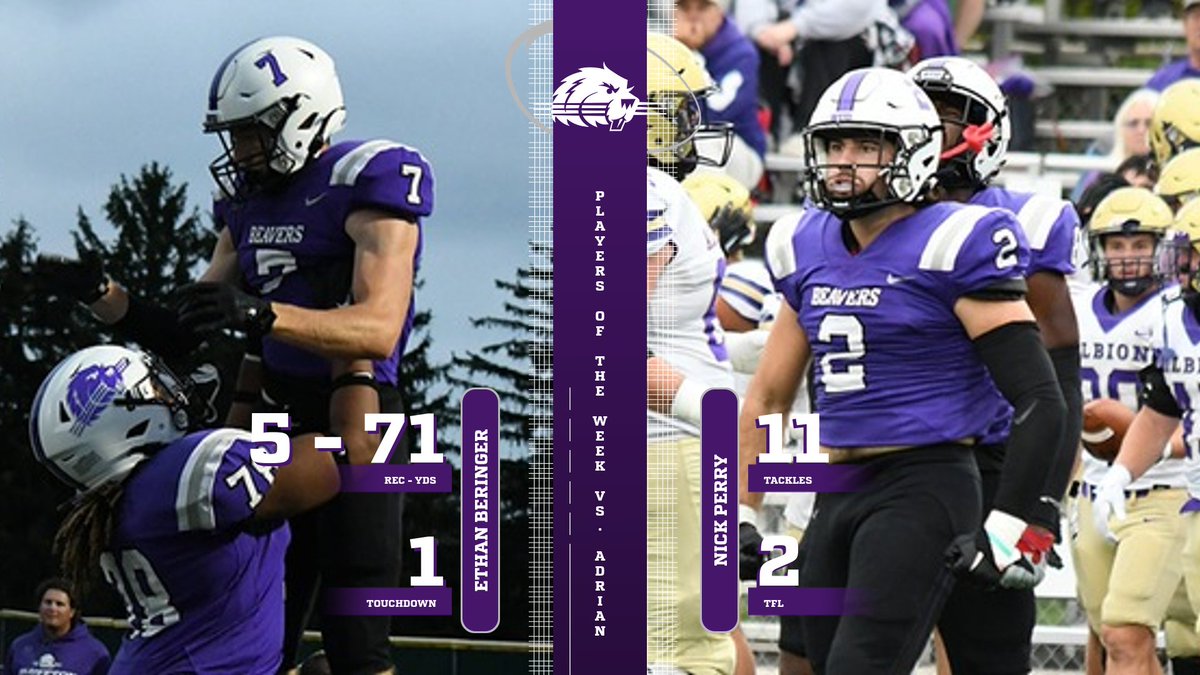 Congrats to our Week 3 - Offensive and Defensive Players of the Game!  #BTD