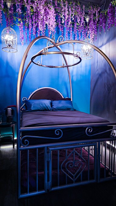 The ethereal Gilded Cage suite is coming along nicely. This room, which can be rented for overnight stays