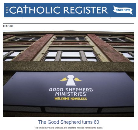goodshepherd_to's tweet image. Great article in @CatholicRegistr about @goodshepherd_to #60thAnniversary. Learn about our origins, history &amp;amp; the impact we've made on the #TorontoHomeless community since 1963. Read &amp;amp; share here catholicregister.org/item/35866-the…
#WelcomeHomeless