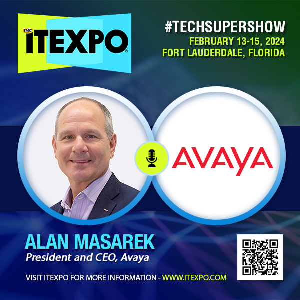 📢 Just Announced📢

Keynote Presentation by Avaya: Alan Masarek, President and Chief Executive Officer.

Wednesday, February 14, 2024 | 2:30 pm

Learn more about the 2024 Conference Program: lnkd.in/eHYpgCR6

#TECHSUPERSHOW