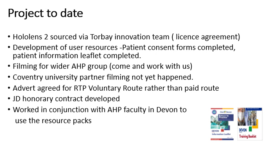 Devon are on a return to practice roll! 😍Taking a #digital approach to #HCPC #AHP return to practice and pay attention to a small & vital profession #podiatry @TorbaySDevonNHS @angieab23724184 @frankaborough working with @MaryEBurton #WelcomeBack #iamreadytoreturn