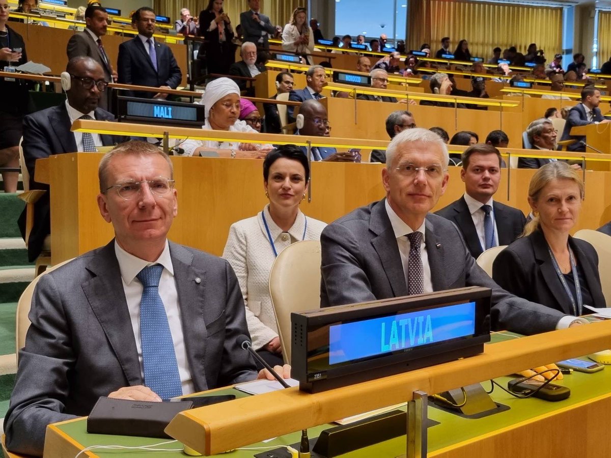 Latvijas delegācija ANO Ģenerālās asamblejas 78.sesijas atklāšanā