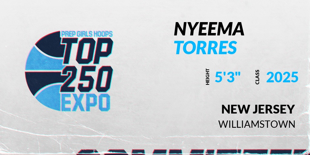 Prep Girls Hoops New Jersey (@pghnewjersey) on Twitter photo Welcome Class of 2025 Nyeema Torres (<a href="/Nybball1/">Nyeema Torres</a>) of Williamstown HS to the <a href="/PGHNewJersey/">Prep Girls Hoops New Jersey</a> New Jersey Top 250 Expo @ Wayne PAL.
🔥🏀 #PGHTop250ExpoNJ 🏀🔥
Register NOW! 👇
prepgirlshoops.com/top-250-expos/ Welcome Class of 2025 Nyeema Torres (<a href="/Nybball1/">Nyeema Torres</a>) of Williamstown HS to the <a href="/PGHNewJersey/">Prep Girls Hoops New Jersey</a> New Jersey Top 250 Expo @ Wayne PAL.
🔥🏀 #PGHTop250ExpoNJ 🏀🔥
Register NOW! 👇
prepgirlshoops.com/top-250-expos/