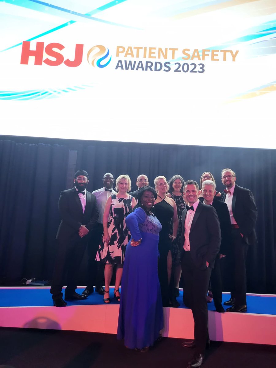 Very proud to represent <a href="/DarentValleyHsp/">Dartford and Gravesham NHS Trust</a> at the #hsjpatientsafetyawards