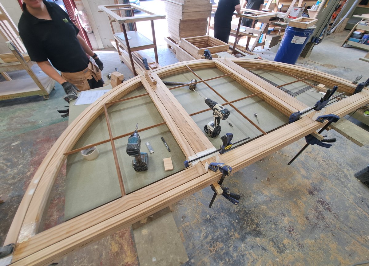 Gowercroft Joinery (@gowercroft) on Twitter photo This curved-top Richmond #casementwindow 🪟is being made for a #heritage project in Buckinghamshire. It’s being fitted with 8.3mm LandVac VIG units and will achieve an overall window U-value of below 1.2👍
#casement #EnergyEfficientWindows #gowercroft #vacuumglazing <a href="/BritWoodFed/">British Woodworking Federation</a> This curved-top Richmond #casementwindow 🪟is being made for a #heritage project in Buckinghamshire. It’s being fitted with 8.3mm LandVac VIG units and will achieve an overall window U-value of below 1.2👍
#casement #EnergyEfficientWindows #gowercroft #vacuumglazing <a href="/BritWoodFed/">British Woodworking Federation</a>