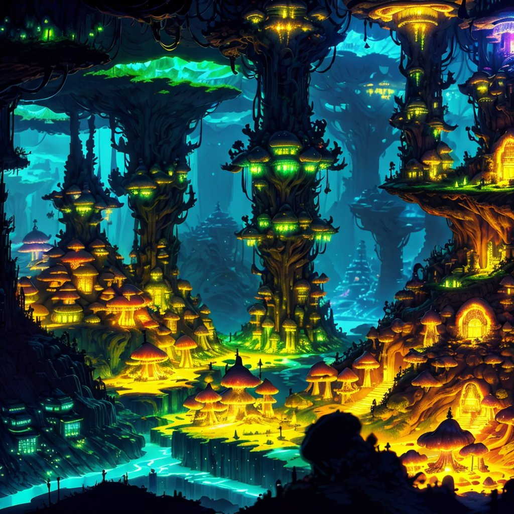 BeckyNightinga's tweet photo. Day 12 of #traintolearn:

Who needs solar energy when you live underground?  bioluminescent fungi for the win! https://t.co/7SMuhFmMaY