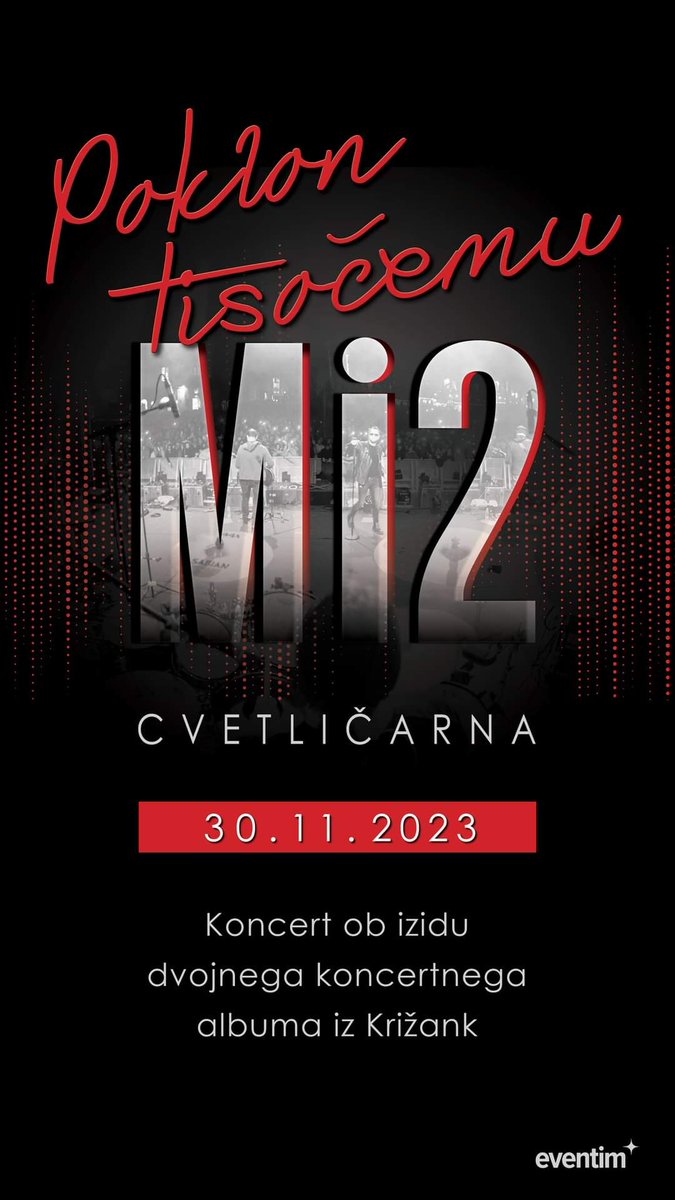 V petek, 22. 9. 2023 bo ob 10.00 uri stekla predprodaja vstopnic za naš tradicionalni koncert v ljubljanski Cvetličarni (ta bo 30. 11. 2023). Pohitite in si zagotovite nakup po early bird ceni!