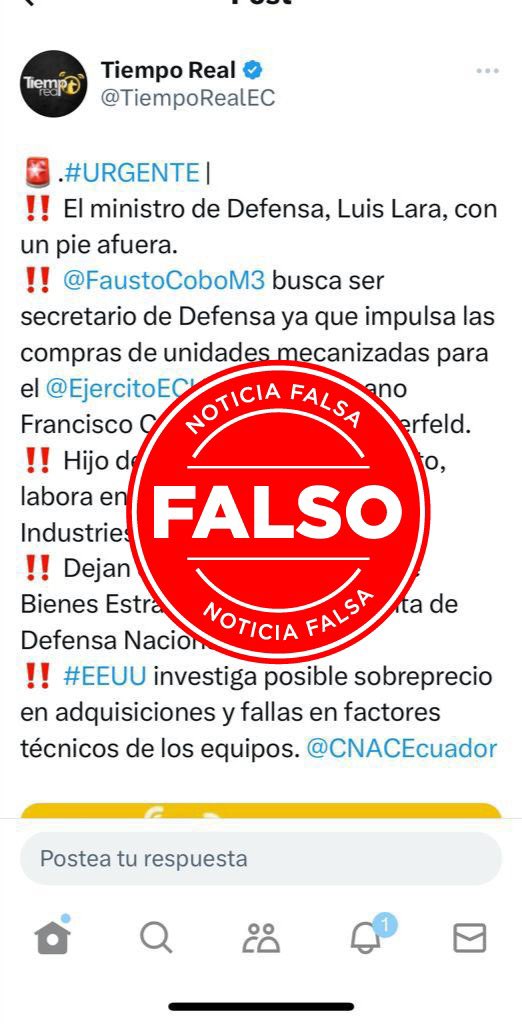 SegcomV's tweet image. Informamos a la ciudadanía que esta información es falsa y maliciosa. Pedimos informarse por medios oficiales.